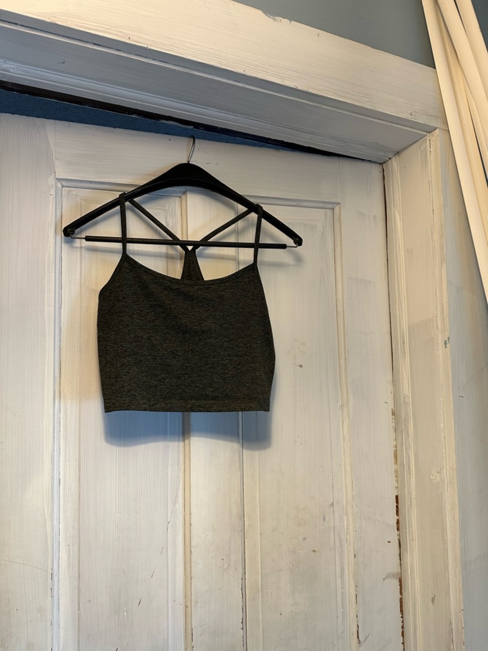 Aerie Green Cropped Bralette Workout Top